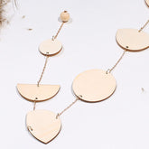 Mondphasen Holzwanddekor